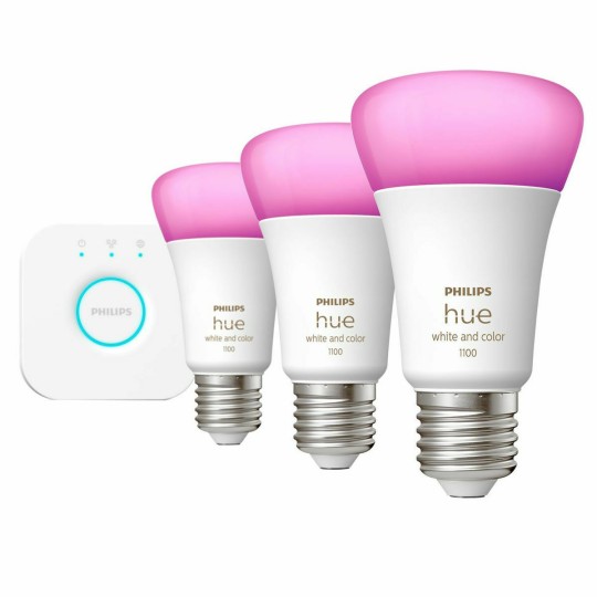Philips Smart Λάμπες LED 9W για Ντουί E27 και Σχήμα A60 RGBW 806lm Dimmable 3τμχ Philips Smart Λάμπες LED 9W για Ντουί E27 και Σχήμα A60 RGBW 806lm Dimmable 3τμχ