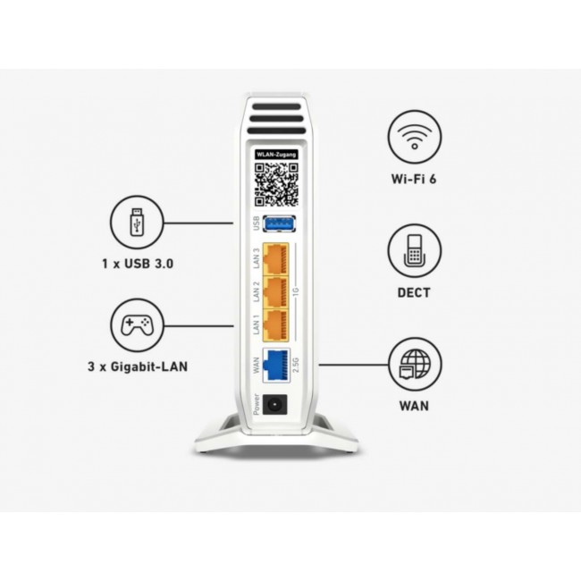AVM FRITZ!Box Router 4060 International Tri-Band Wi-Fi 6 (20002952)