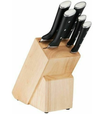 Tefal Μαχαίρια Σετ 5τμχ Ice Force Με Ξύλινη Βάση