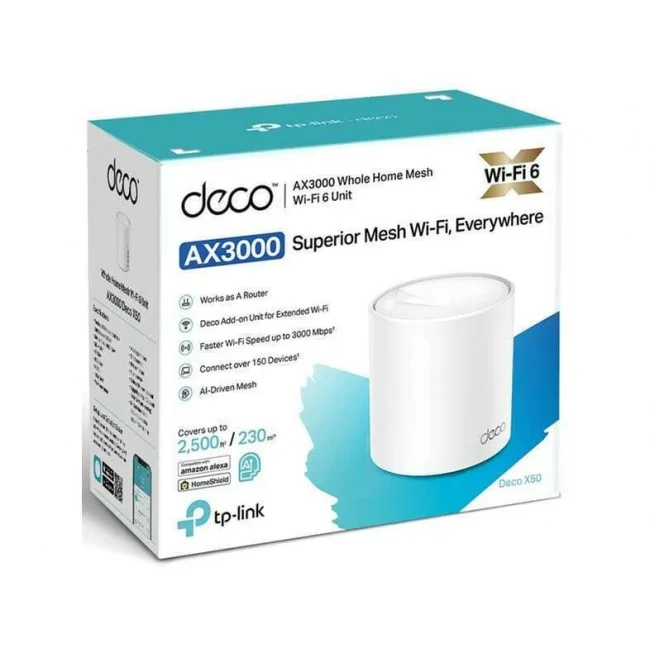 TP-LINK Deco X50 WiFi Mesh Network Access Point Wi-Fi 6 Dual Band (2.4 