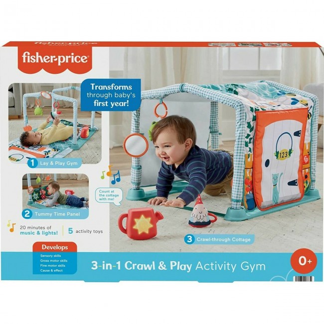 Fisher Price Γυμναστήριο Δραστηριοτήτων Σπιτάκι Πολύχρωμο για Νεογέννητα HJK45