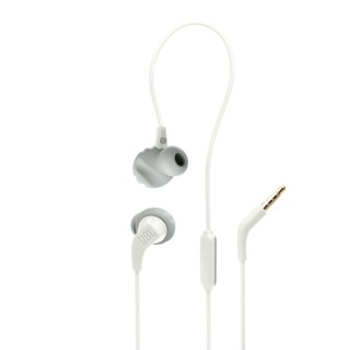 JBL Endurance RUN 2, In-Ear Sport Headphones, One Button control, Mic - White (JBLENDURRUN2WHT)
