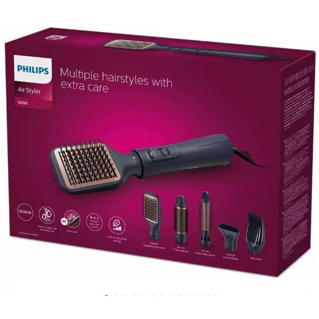 Philips Ηλεκτρική Βούρτσα Airstyler για Ίσιωμα και Μπούκλες 1000W BHA530/00