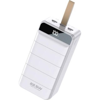 WK WP-269 Power Bank 60000mAh 22.5W με 3 Θύρες USB-A και Θύρα USB-C Power Delivery / Quick Charge 3.0 Minre White WK WP-269 Power Bank 60000mAh 22.5W με 3 Θύρες USB-A και Θύρα USB-C Power Delivery / Quick Charge 3.0 Minre White