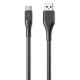 WK WDC-152 USB 2.0 Cable USB-C male - USB-A male Μαύρο 2m