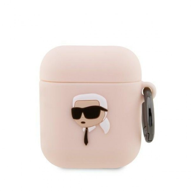 Karl Lagerfeld Karl Head 3D Silicone Case Airpods / Airpods 2 Ροζ