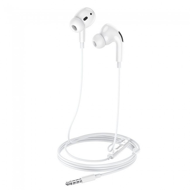 Hoco M107 Discoverer In-ear Handsfree με Βύσμα 3.5mm Λευκό