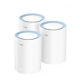 Cudy M1200 WiFi Mesh Network Access Point Wi-Fi 5 Dual Band (2.4 & 5GHz) σε Τριπλό Kit
