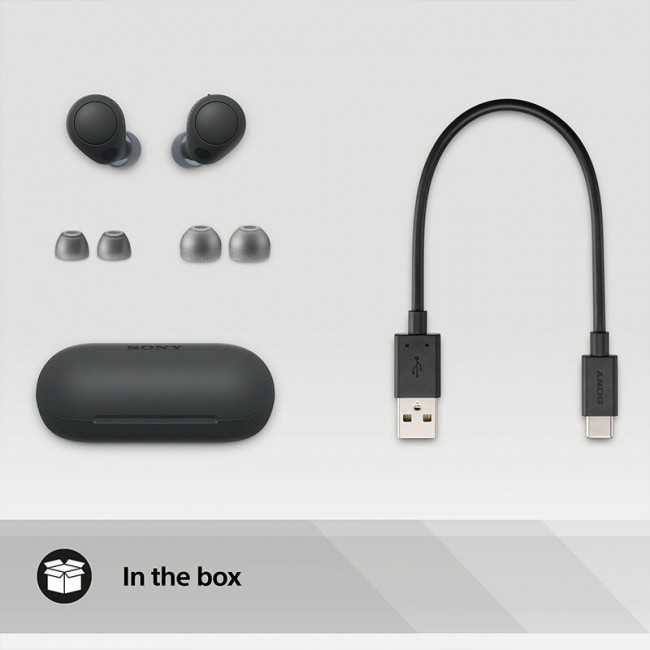 Sony WF-C700N In-ear Bluetooth Handsfree Ακουστικά με Θήκη Φόρτισης Μαύρα