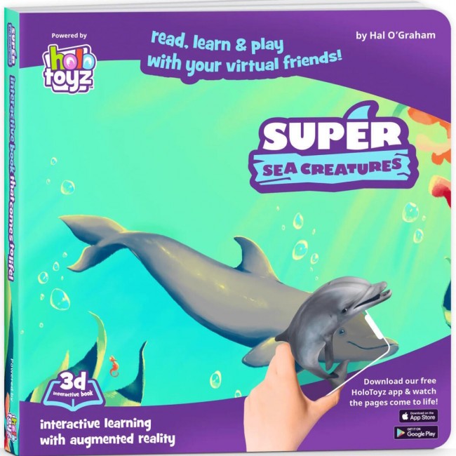 HoloToyz – Super Sea Creatures Interactive 4D AR Book Βιβλίο Επαυξημένης πραγματικότητας