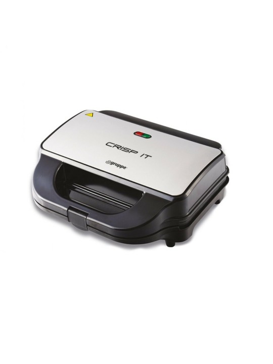 Gruppe Crisp It SW-298M Τοστιέρα με Αποσπώμενες Πλάκες για 2 Τοστ 900W Inox