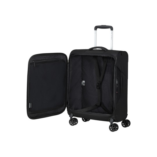 Samsonite Litebeam Spinner 55/20 Cabin Softshell Bαλίτσα Black Samsonite Litebeam Spinner 55/20 Cabin Softshell Bαλίτσα Black