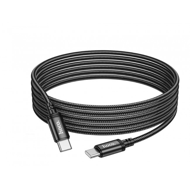 Hoco X91 Braided USB 2.0 Cable USB-C male - USB-C male Μαύρο 3m (HC-X91-TCBK)