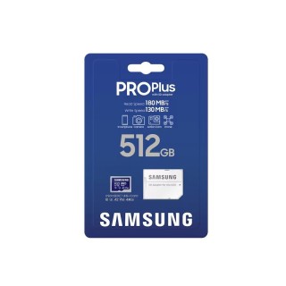 Samsung Pro Plus 512GB Κάρτα Μνήμης microSDXC U3 V30 A2 UHS-I με αντάπτορα (MB-MD512SA/EU) 
