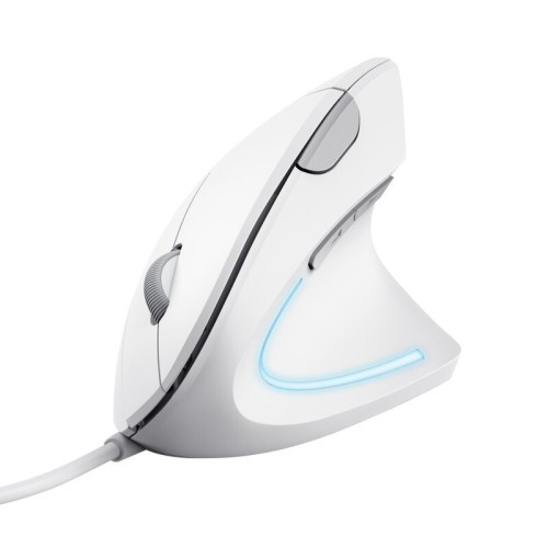 Trust Verto Ergonomic Ενσύρματο Vertical Ποντίκι Λευκό