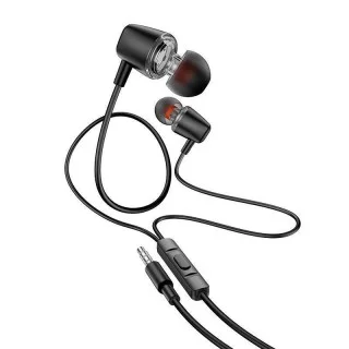 Hoco M107 Discoverer In-ear Handsfree με Βύσμα 3.5mm Μαύρο