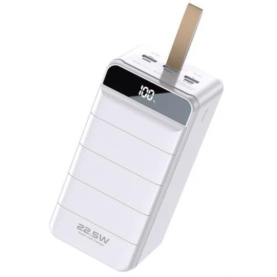 WK WP-271 Power Bank 80000mAh 22.5W με 3 Θύρες USB-A και Θύρα USB-C Power Delivery / Quick Charge 3.0 Minre White WK WP-271 Power Bank 80000mAh 22.5W με 3 Θύρες USB-A και Θύρα USB-C Power Delivery / Quick Charge 3.0 Minre White