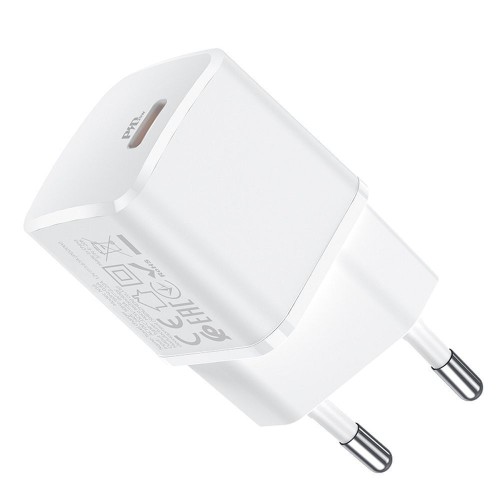 Hoco Φορτιστής Χωρίς Καλώδιο με Θύρα USB-C 20W Power Delivery Λευκός (N10)