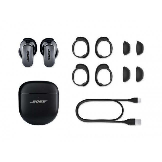 Bose QuietComfort Ultra Earbuds Bluetooth Handsfree Ακουστικά με Αντοχή στον Ιδρώτα και Θήκη Φόρτισης Μαύρα