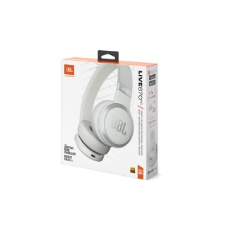 JBL Live 670NC Ασύρματα/Ενσύρματα Over Ear Ακουστικά (Λευκά)