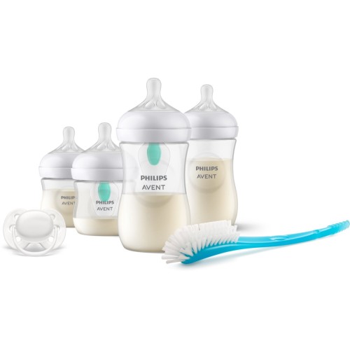 Philips Σετ Πλαστικά Μπιμπερό Natural Response Airfree Gift Κατά των Κολικών με Θηλή Σιλικόνης (SCD657/11)