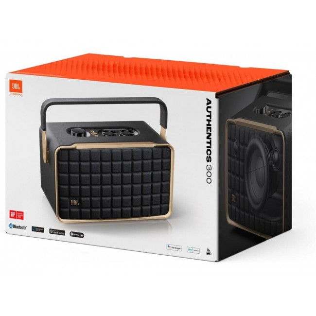 JBL Authentics 300 Φορητό Ηχείο με Διάρκεια Μπαταρίας έως 8 ώρες Μαύρο