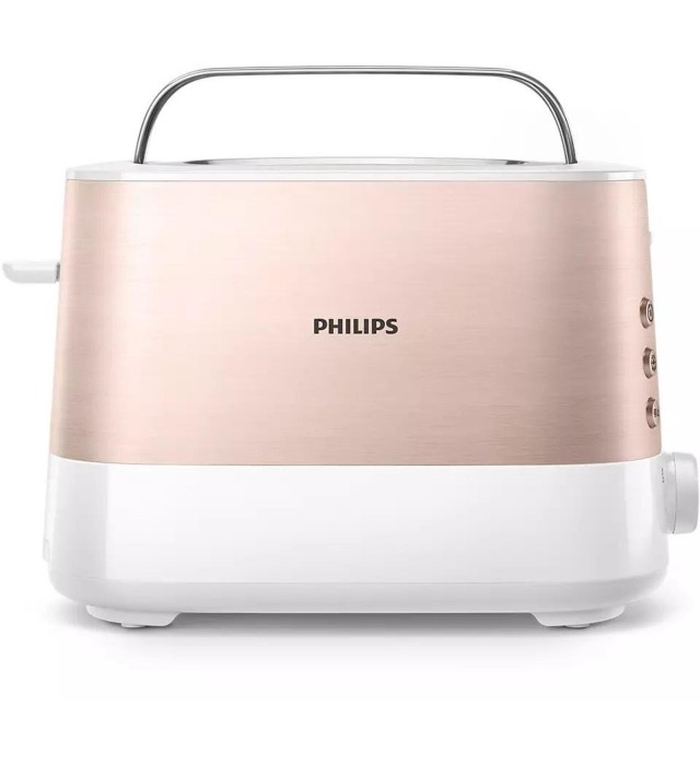 Philips Φρυγανιέρα 2 Θέσεων 1050W Ροζ (HD2638/11)