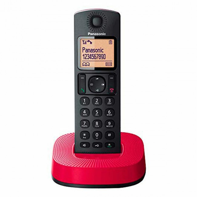 Panasonic KX-TGC310 Ασύρματο Τηλέφωνο με Aνοιχτή Aκρόαση Μαύρο / Κόκκινο