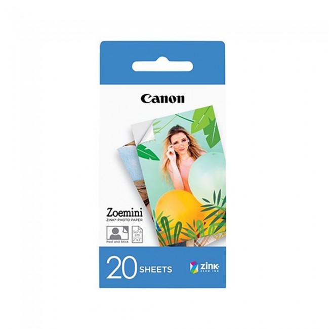 Photo paper CANON Zink 2x3inch (20 sheets) (3214C002)