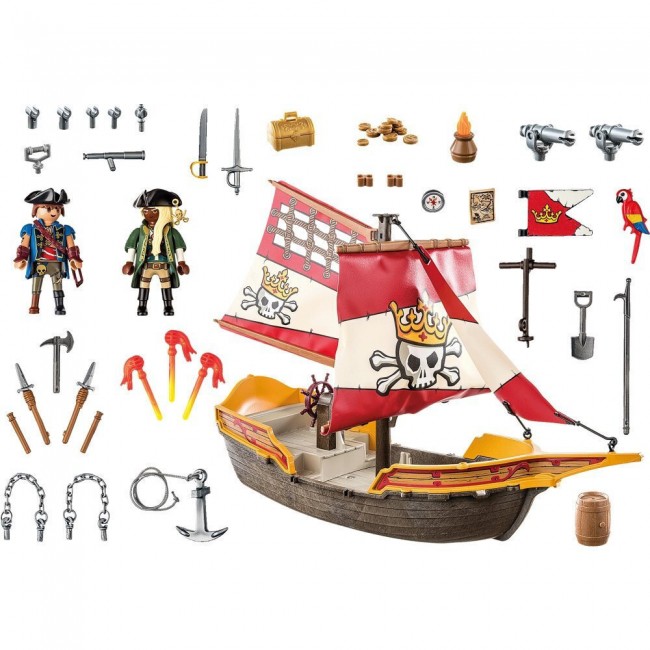 Playmobil Πειρατικη Γαλερα Ο Βασιλιας Των Πειρατων (71418)