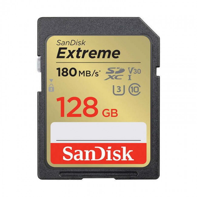 SanDisk 128GB Extreme UHS-I SDXC Memory Card (SDSDXVA-128G-GNCIN)