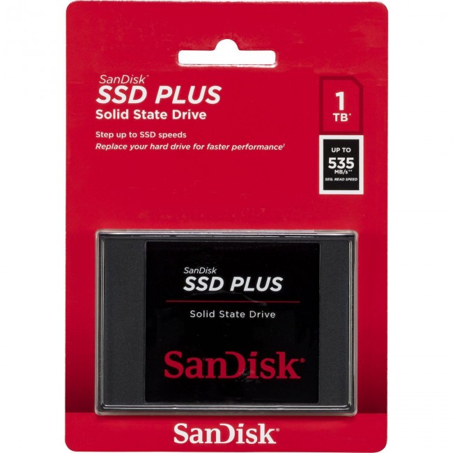 SanDisk SSD Plus 1TB Read 535 MB/s SDSSDA-1T00-G27