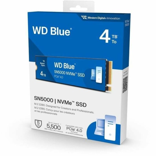Western Digital SN5000 SSD 4TB M.2 PCI Express 4.0 Western Digital SN5000 SSD 4TB M.2 PCI Express 4.0