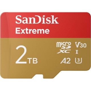 SanDisk Extreme 2TB UHS-I U3 microSDXC Memory Card with SD Adapter SanDisk Extreme 2TB UHS-I U3 microSDXC Memory Card with SD Adapter