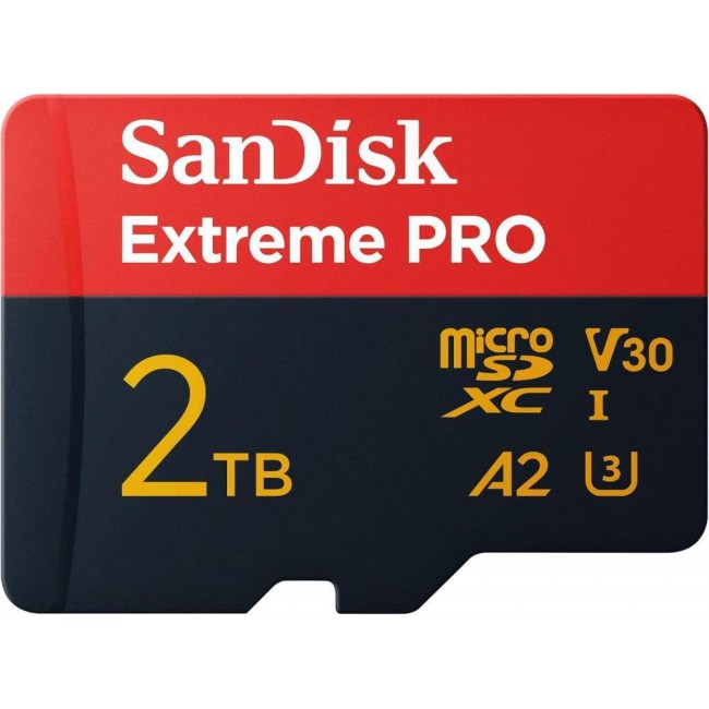 SanDisk microSDXC 2TB Extreme Pro A2 C10 V30 UHS-I U3