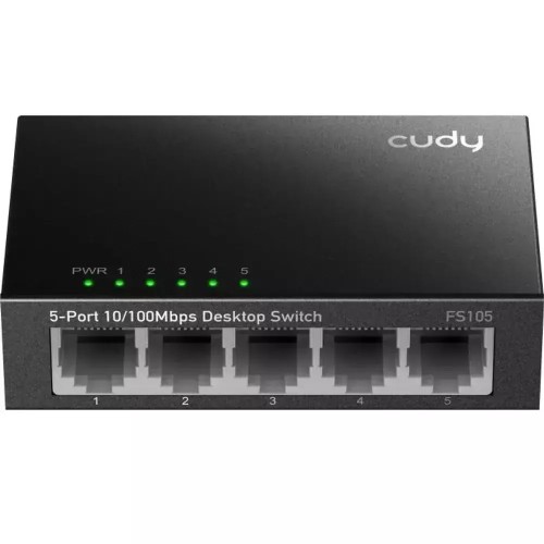 Cudy Desktop Switch FS105 5-Port Fast Ethernet Metal