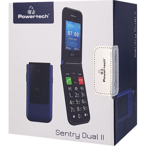 Powertech PTM-26 Sentry Dual II Single SIM Κινητό Μπλε