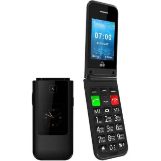 Powertech PTM-23 Sentry Dual II Single SIM Κινητό Μαύρο