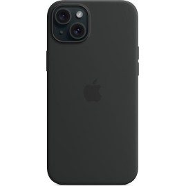 Apple Back Cover Σιλικόνης Μαύρο (iPhone 15 Plus)