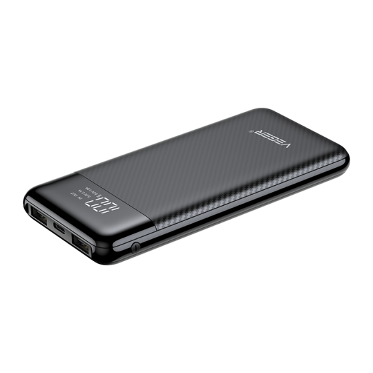 Veger L11 Power Bank 10000mAh με Θύρα USB-A και Θύρα USB-C Μαύρο