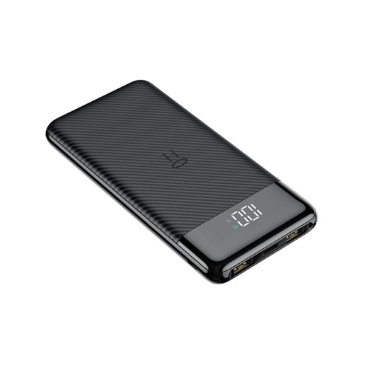Veger L11 Power Bank 10000mAh με Θύρα USB-A και Θύρα USB-C Μαύρο