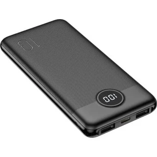 Veger L10 - Power Bank 10000mAh με 2 Θύρες USB-A και Θύρα USB-C Μαύρο