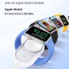 Veger W0102 1200mAh 2.5W Mini Portable Wireless Magnetic Wearable Charger Apple Watch White