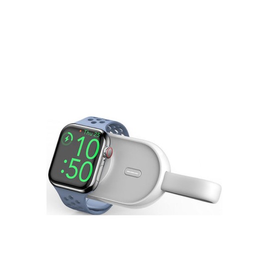 Veger W0102 1200mAh 2.5W Mini Portable Wireless Magnetic Wearable Charger Apple Watch White