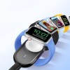 Veger W0102 1200mAh 2.5W Mini Portable Wireless Magnetic Wearable Charger Apple Watch Black