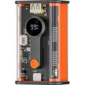 Recci RBP-P35 Mars Series Power Bank 10000mAh 22.5W με Θύρα USB-A και Θύρα USB-C Μαύρο