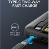 Veger C20 Power Bank 20000mAh με Θύρα USB-A και Θύρα USB-C Μαύρο