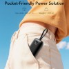 Veger K1 10,000mAh 35W PD Digital Display Powerbank With Built In Non-MFI Lightning & USB-C Cable Black