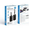 Veger K1 10,000mAh 35W PD Digital Display Powerbank With Built In Non-MFI Lightning & USB-C Cable Black