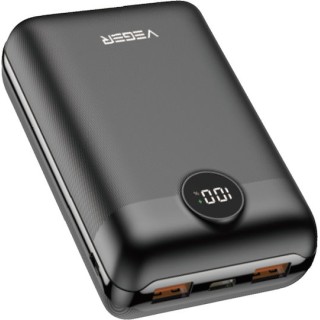 Veger S20 Power Bank 20000mAh 20W με 2 Θύρες USB-A και Θύρα USB-C Power Delivery / Quick Charge 3.0 Μαύρο